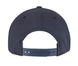 5-panel cotton snapback cap