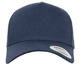 5-panel curved classic snapback