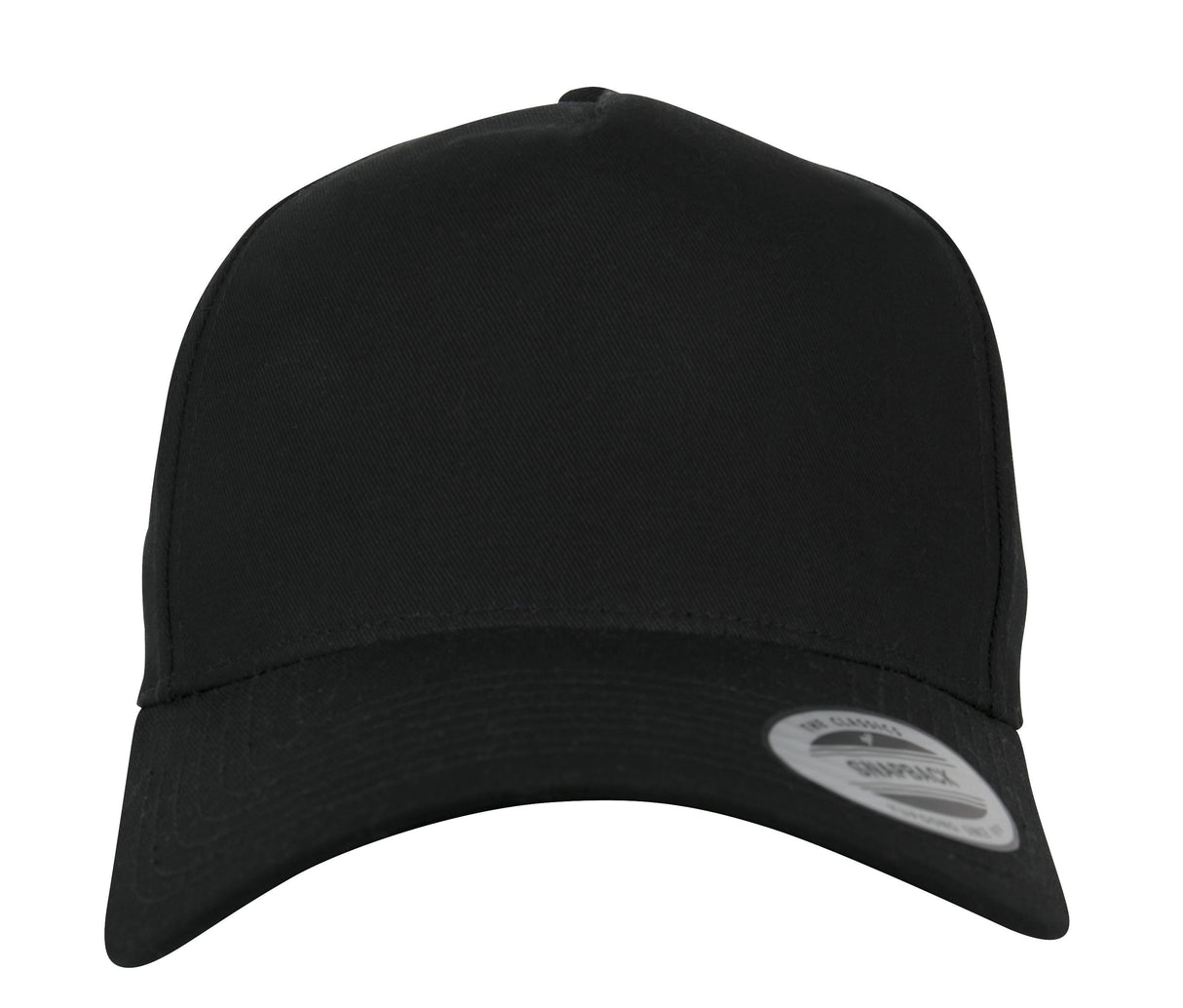 5-panel curved classic snapback