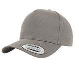 5-panel curved classic snapback