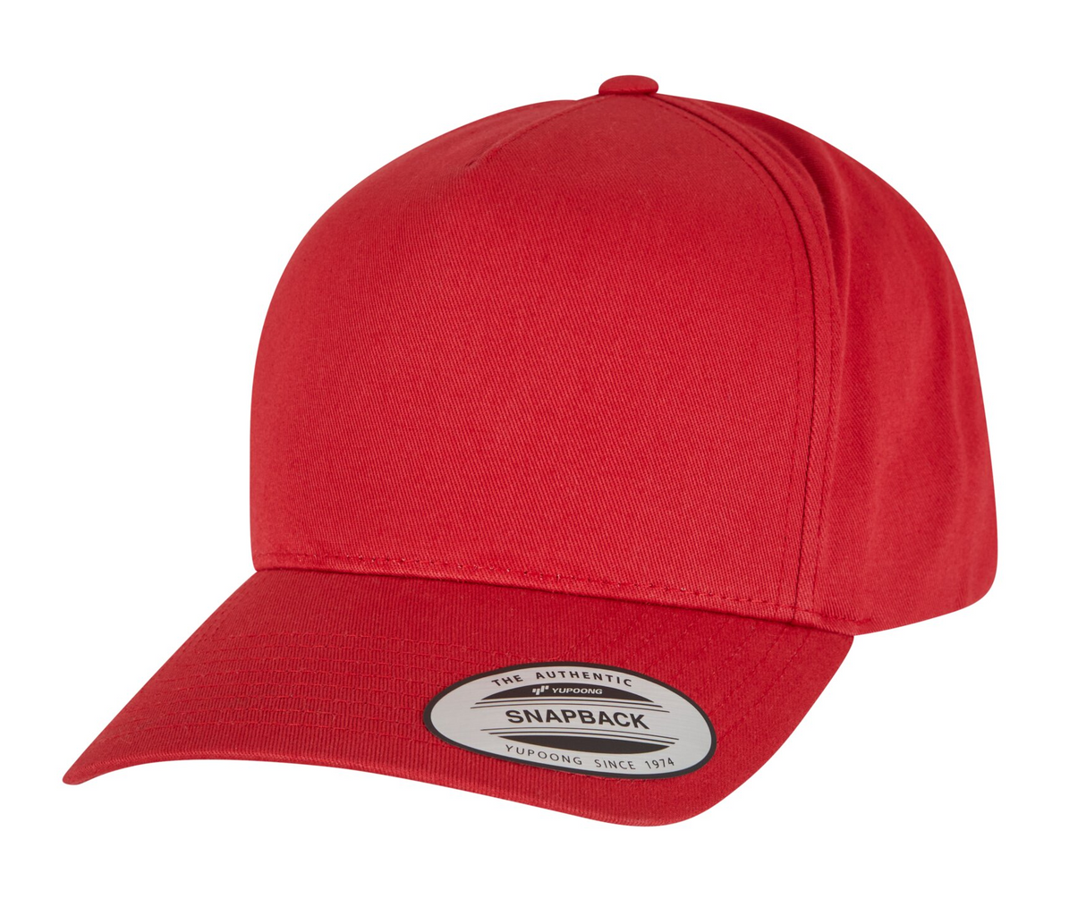 5-panel curved classic snapback