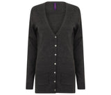HENBURY LADIES V BUTTON CARDIGAN