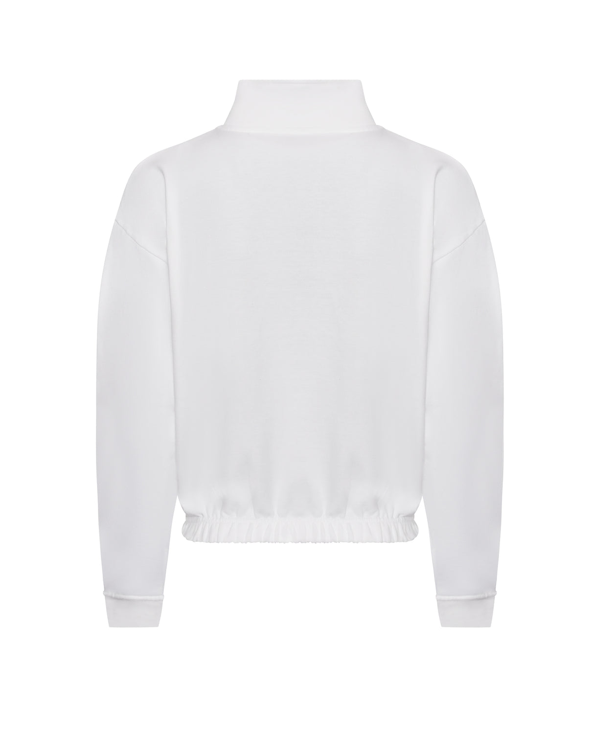 JUST HOODS WOMEN'S CROPPED 1/4 ZIP SWEAT