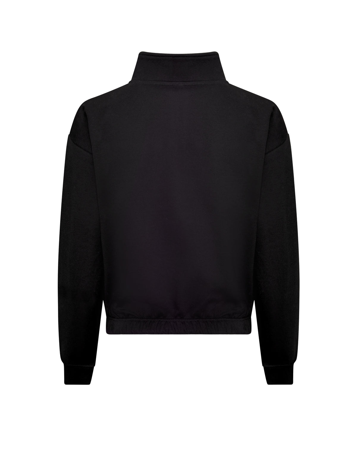 JUST HOODS WOMEN'S CROPPED 1/4 ZIP SWEAT