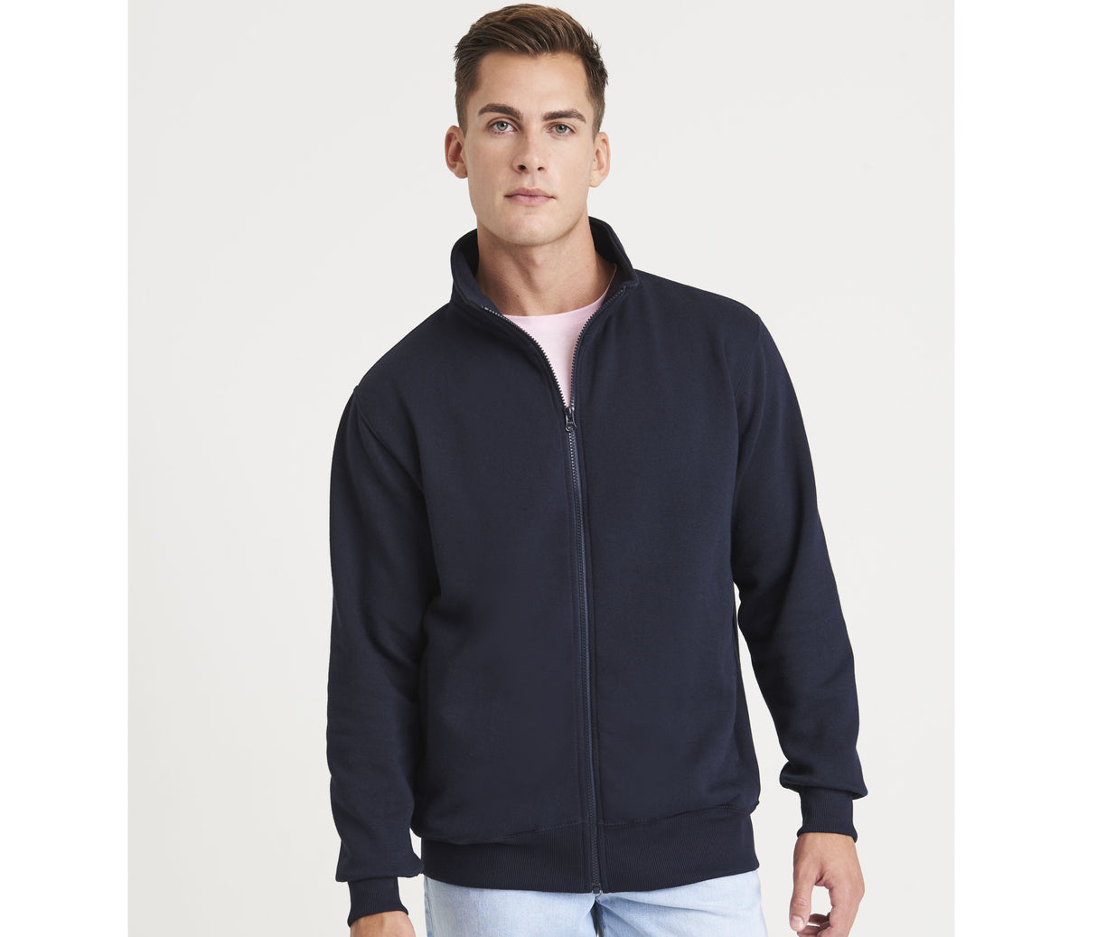 JUST HOODS CAMPUS FULL ZIP SWEAT