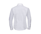 RUSSELL COLLECTION LADIES' LONG SLEEVE TAILORED OXFORD SHIRT