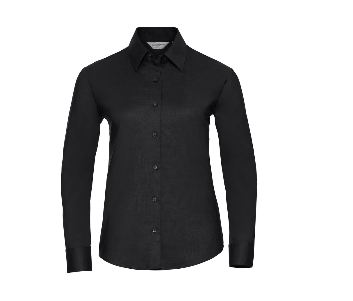 RUSSELL COLLECTION LADIES' LONG SLEEVE TAILORED OXFORD SHIRT