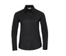 RUSSELL COLLECTION LADIES' LONG SLEEVE TAILORED OXFORD SHIRT