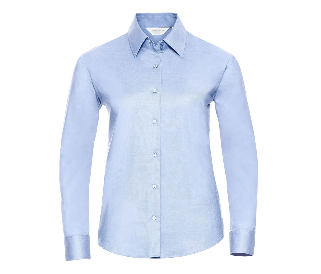 RUSSELL COLLECTION LADIES' LONG SLEEVE TAILORED OXFORD SHIRT