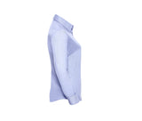 RUSSELL COLLECTION LADIES' LONG SLEEVE TAILORED OXFORD SHIRT