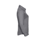 RUSSELL COLLECTION LADIES' LONG SLEEVE TAILORED OXFORD SHIRT