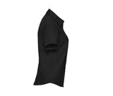 RUSSELL COLLECTION LADIES' SHORT SLEEVE TAILORED OXFORD SHIRT