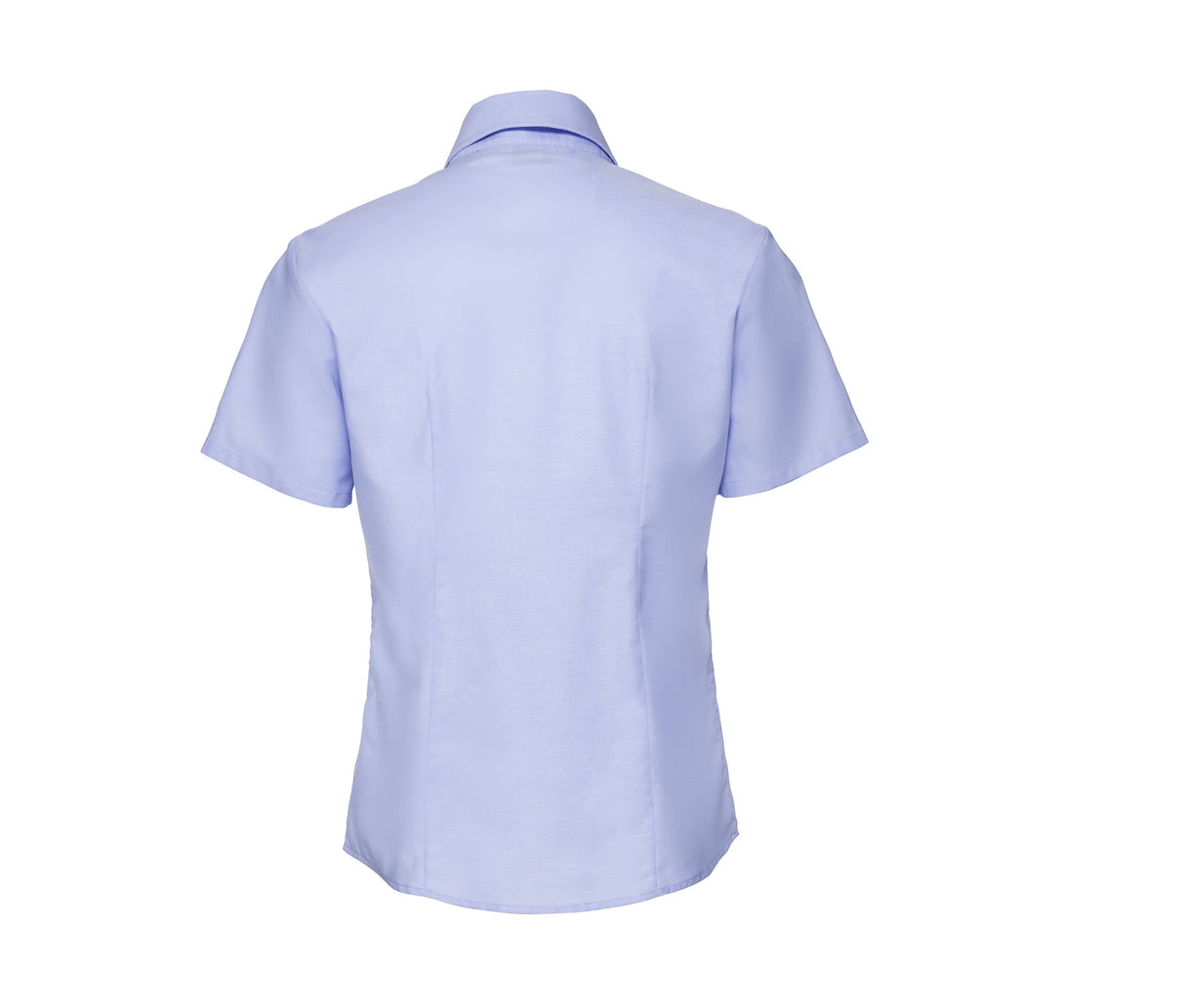RUSSELL COLLECTION LADIES' SHORT SLEEVE TAILORED OXFORD SHIRT