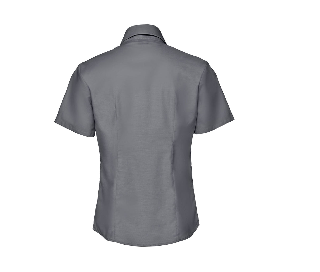 RUSSELL COLLECTION LADIES' SHORT SLEEVE TAILORED OXFORD SHIRT