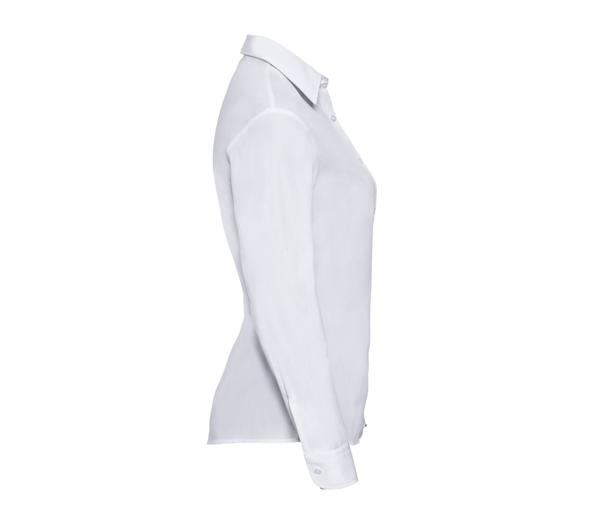 RUSSELL COLLECTION LADIES' LONG SLEEVE CLASSIC POLYCOTTON POPLIN SHIRT