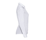 RUSSELL COLLECTION LADIES' LONG SLEEVE CLASSIC POLYCOTTON POPLIN SHIRT