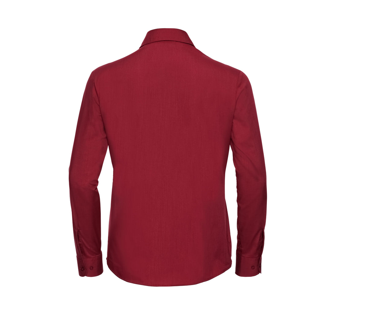 RUSSELL COLLECTION LADIES' LONG SLEEVE CLASSIC POLYCOTTON POPLIN SHIRT