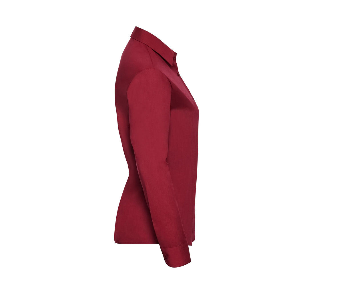 RUSSELL COLLECTION LADIES' LONG SLEEVE CLASSIC POLYCOTTON POPLIN SHIRT