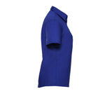 RUSSELL COLLECTION LADIES' SHORT SLEEVE CLASSIC POLYCOTTON POPLIN SHIRT