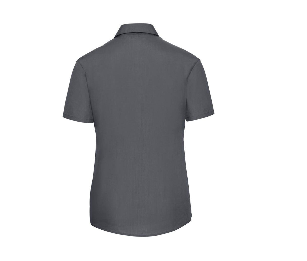 RUSSELL COLLECTION LADIES' SHORT SLEEVE CLASSIC POLYCOTTON POPLIN SHIRT