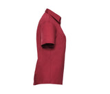 RUSSELL COLLECTION LADIES' SHORT SLEEVE CLASSIC POLYCOTTON POPLIN SHIRT