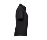 RUSSELL COLLECTION LADIES' SHORT SLEEVE CLASSIC POLYCOTTON POPLIN SHIRT