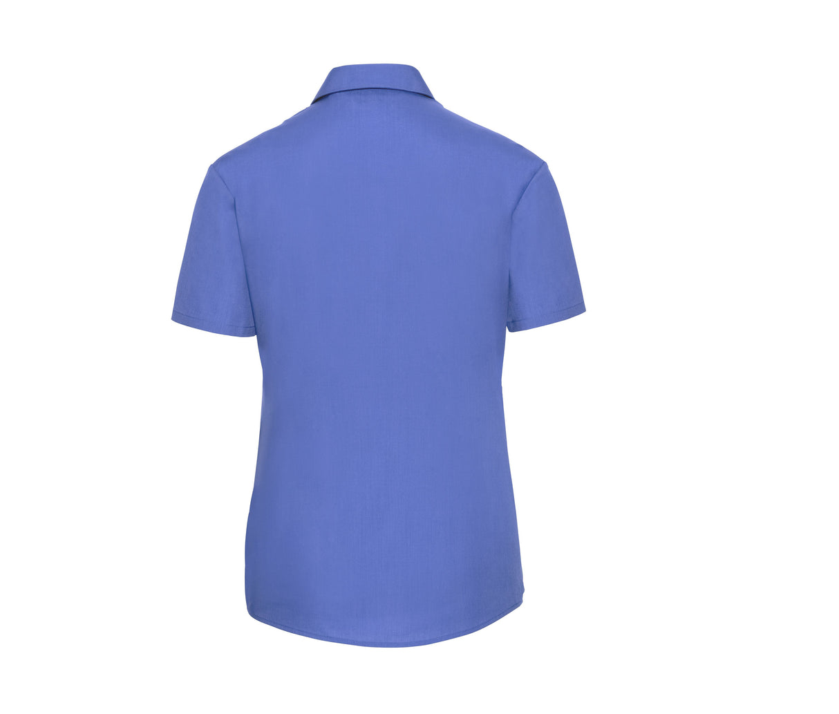 RUSSELL COLLECTION LADIES' SHORT SLEEVE CLASSIC POLYCOTTON POPLIN SHIRT