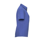 RUSSELL COLLECTION LADIES' SHORT SLEEVE CLASSIC POLYCOTTON POPLIN SHIRT