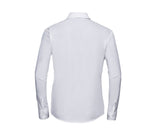 RUSSELL COLLECTION LADIES' LONG SLEEVE CLASSIC PURE COTTON POPLIN SHIRT