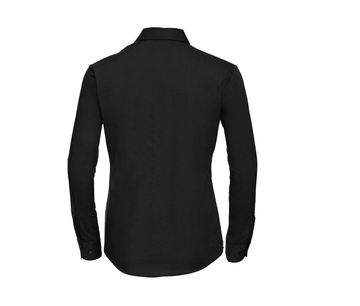 RUSSELL COLLECTION LADIES' LONG SLEEVE CLASSIC PURE COTTON POPLIN SHIRT