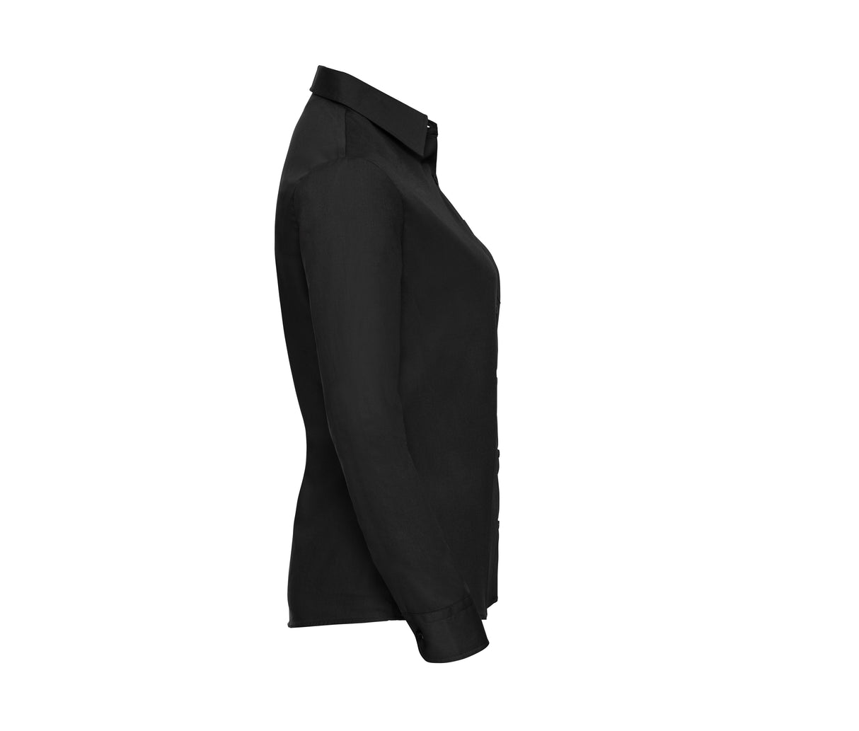 RUSSELL COLLECTION LADIES' LONG SLEEVE CLASSIC PURE COTTON POPLIN SHIRT