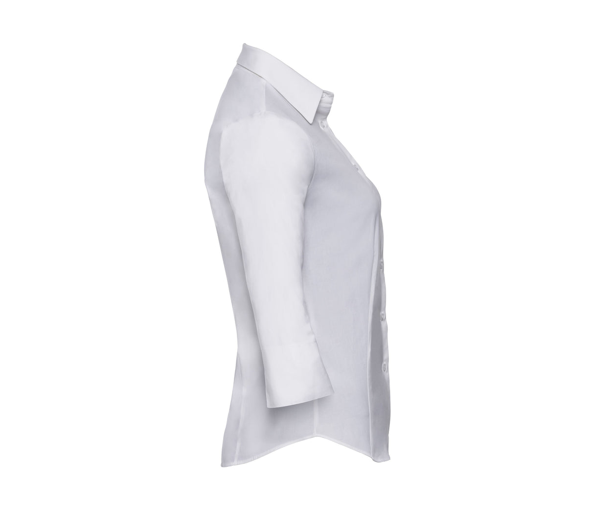 RUSSELL COLLECTION LADIES' 3/4 SLEEVE FITTED STRETCH SHIRT
