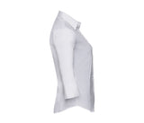 RUSSELL COLLECTION LADIES' 3/4 SLEEVE FITTED STRETCH SHIRT