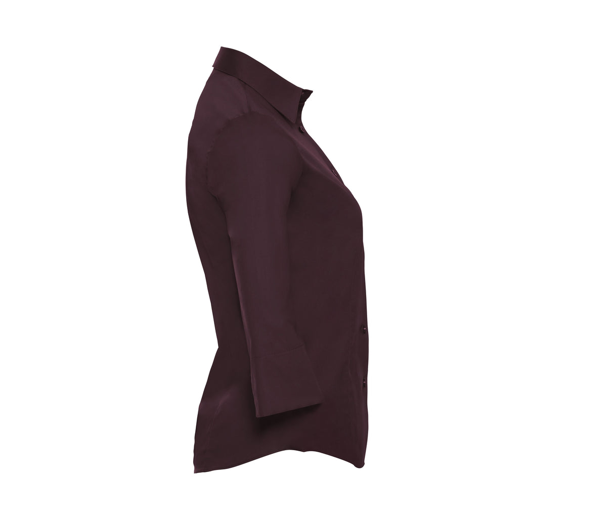 RUSSELL COLLECTION LADIES' 3/4 SLEEVE FITTED STRETCH SHIRT
