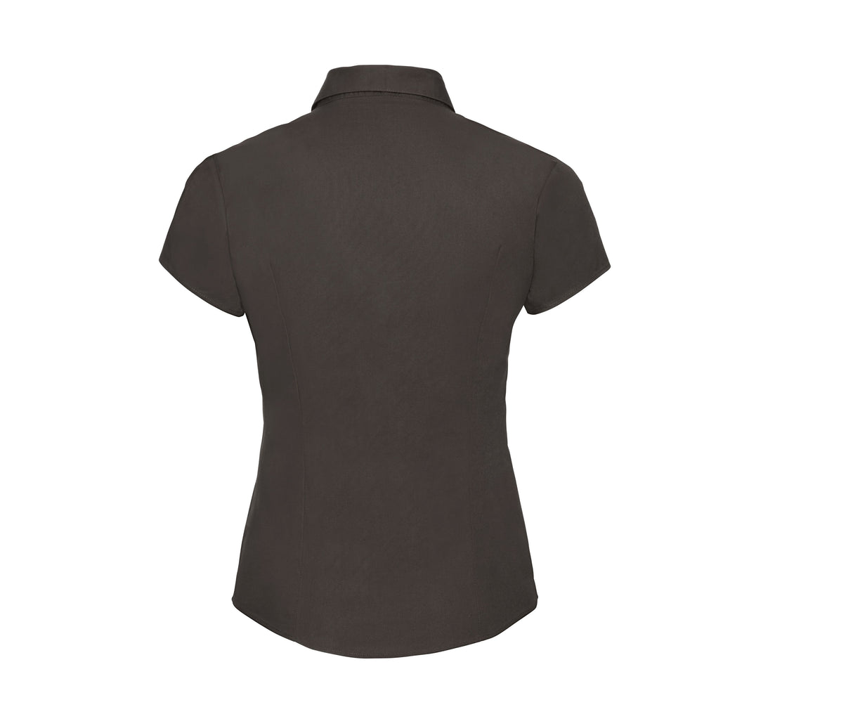 RUSSELL COLLECTION LADIES' SHORT SLEEVE FITTED STRETCH SHIRT