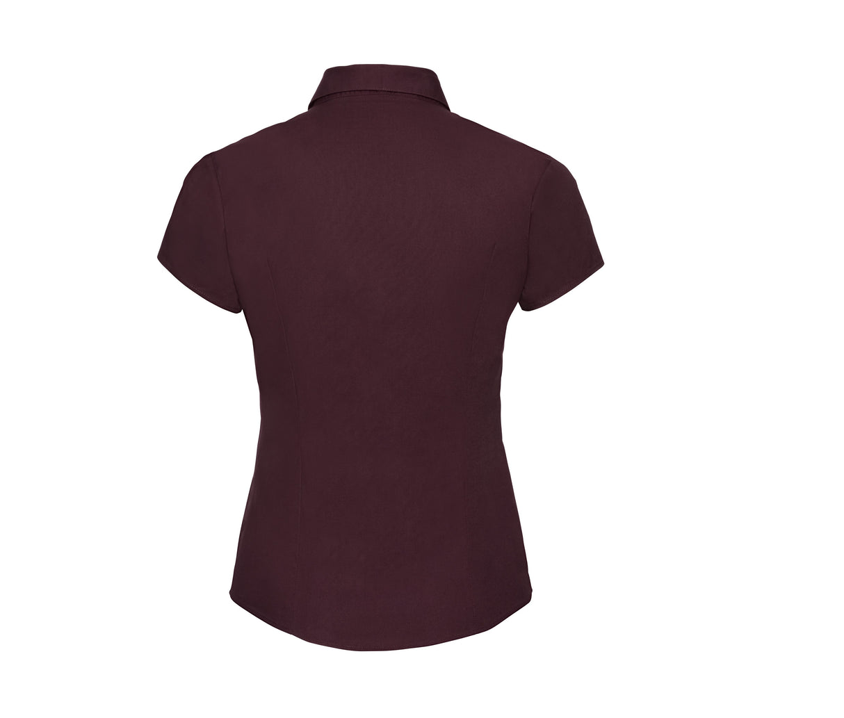 RUSSELL COLLECTION LADIES' SHORT SLEEVE FITTED STRETCH SHIRT