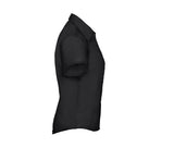 RUSSELL COLLECTION LADIES' SHORT SLEEVE TAILORED ULTIMATE NON-IRON SHIRT