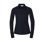 RUSSELL COLLECTION LADIES' LONG SLEEVE FITTED ULTIMATE STRETCH SHIRT