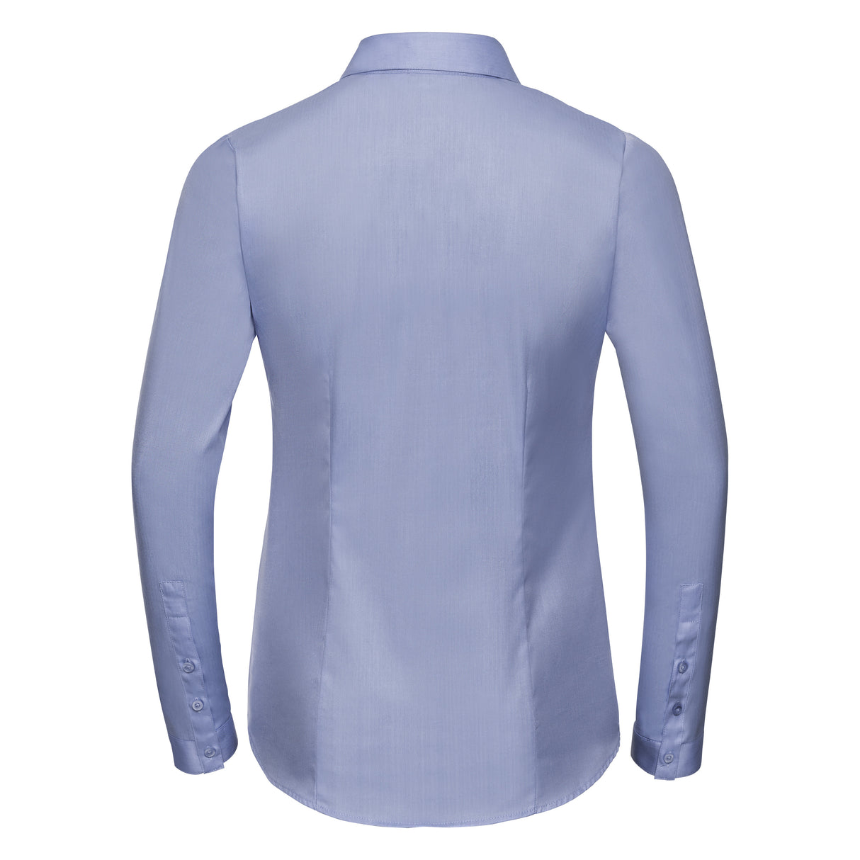 RUSSELL COLLECTION LADIES' LONG SLEEVE TAILORED HERRINGBONE SHIRT
