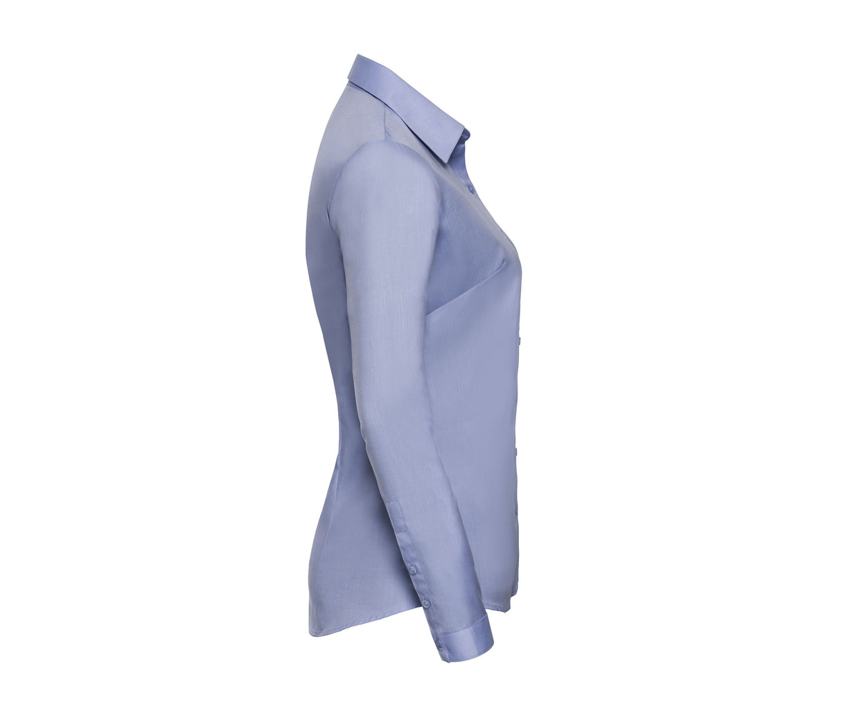 RUSSELL COLLECTION LADIES' LONG SLEEVE TAILORED HERRINGBONE SHIRT