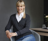 RUSSELL WOMEN'S V-NECK KNITTED CARDIGAN