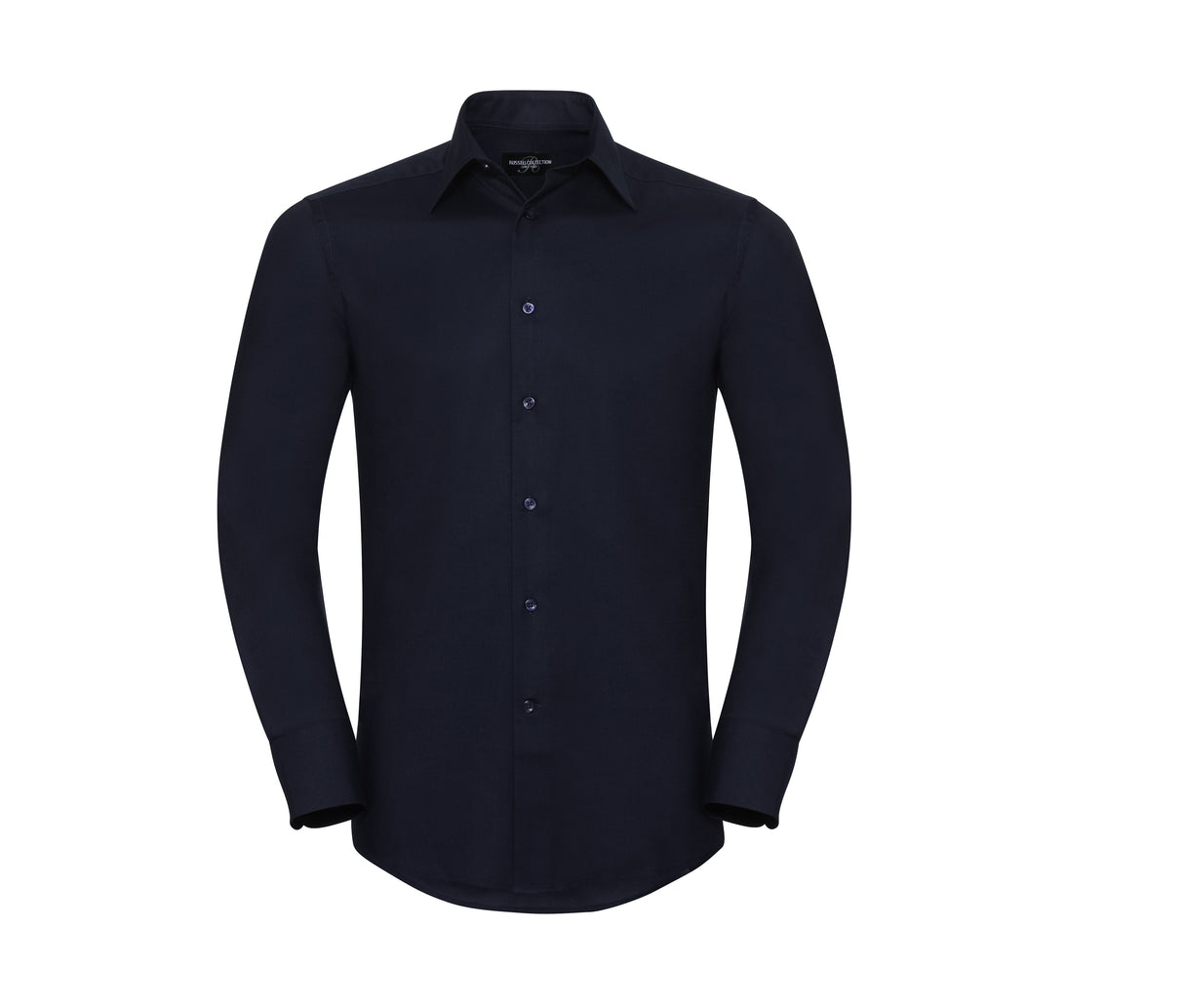 RUSSELL COLLECTION MEN'S LONG SLEEVE TAILORED OXFORD SHIRT