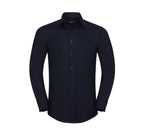 RUSSELL COLLECTION MEN'S LONG SLEEVE TAILORED OXFORD SHIRT