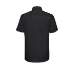 RUSSELL COLLECTION MEN'S SHORT SLEEVE TAILORED OXFORD SHIRT
