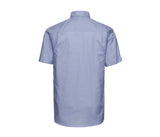 RUSSELL COLLECTION MEN'S SHORT SLEEVE CLASSIC OXFORD SHIRT