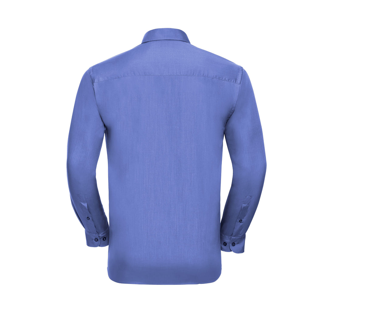 RUSSELL COLLECTION MEN'S LONG SLEEVE CLASSIC POLYCOTTON POPLIN SHIRT