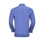 RUSSELL COLLECTION MEN'S LONG SLEEVE CLASSIC POLYCOTTON POPLIN SHIRT