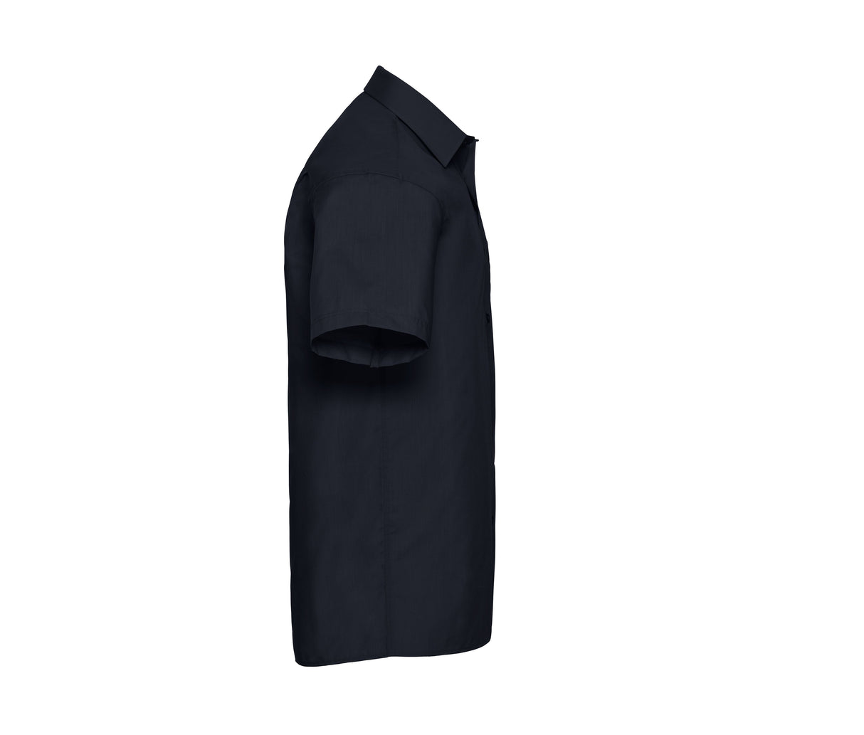 RUSSELL COLLECTION MEN'S SHORT SLEEVE CLASSIC POLYCOTTON POPLIN SHIRT