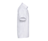 RUSSELL COLLECTION MEN'S SHORT SLEEVE CLASSIC POLYCOTTON POPLIN SHIRT
