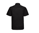 RUSSELL COLLECTION MEN'S SHORT SLEEVE CLASSIC POLYCOTTON POPLIN SHIRT